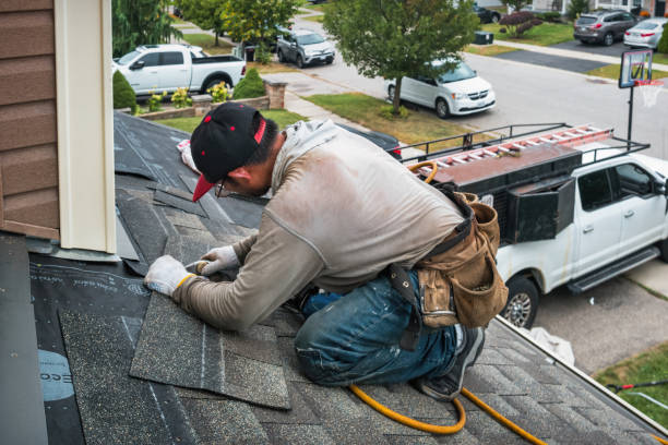 Professional Flat Roof Repair technician working in Lakewood, NJ